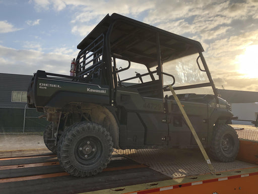 Kawasaki Mule PRO-DXT Standard Options, Backup Alarm, Beacon, Plastic Hard Top, Poly Windshield, Horn Kit