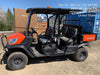 Kubota RTV-X1140W-H 4WD utility cart -LED strobe -Windshield tempered glass -Plastic canopy -Wire harness kit -Backup alarm