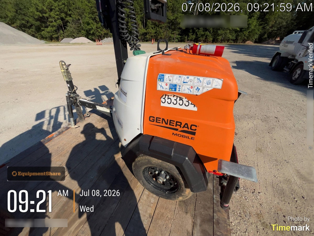 2023 Generac MLT2 Diesel, Flex Switch 120V Input, Powerzone Controller, (4) 320W LED Lights, 4kW Generator, 39.9 Gal Fuel Tank, 2" Ball, T3