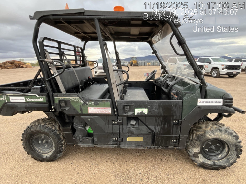 2018 Kawasaki MULE PRO-DX Kawasaki Mule 4x4 Diesel UTV w/Hard Top, Windshield, Beacon, Backup Alarm, ES Keypad/Hardware Installed