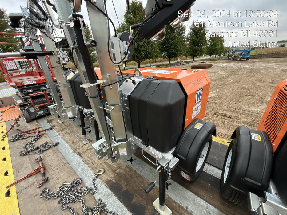 2024 Wanco WLTT-4MM4K Diesel, Deep Sea Controller, Shore Power Plug, Auto Start, (4) 350W LED Floodlights, 4kW Generator, 60 Gal Fuel Tank, 2" Ball, T3