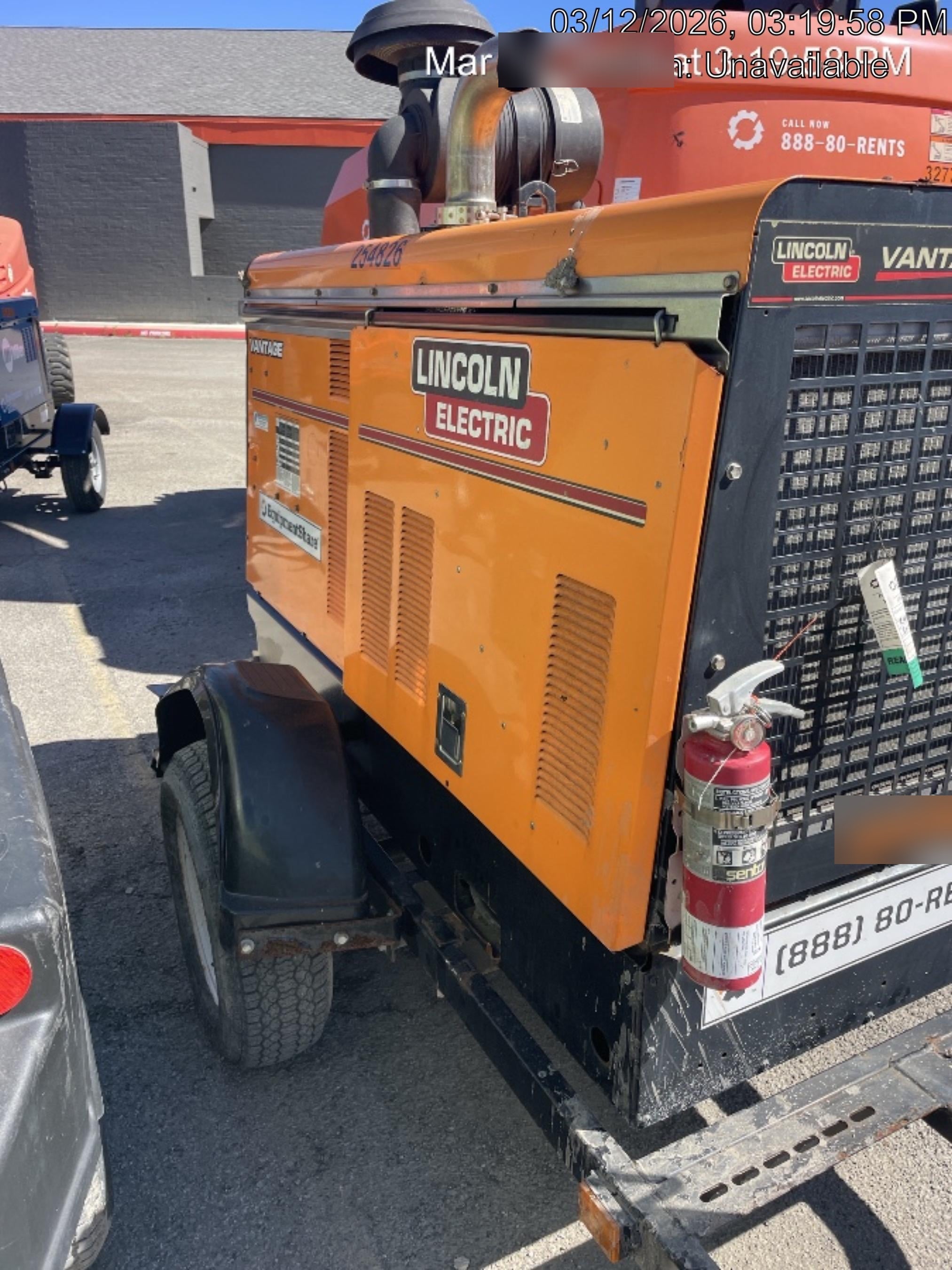 2022 Lincoln Electric Vantage 549X Crosslink Technology, Trailer Mounted, ES Decals, T3