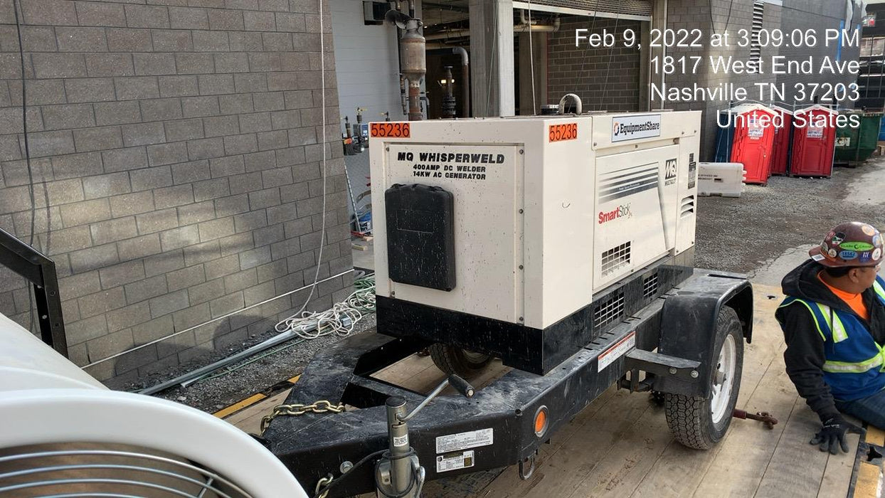 2019 Multiquip DLW400ESA4 Dual Pack, Trailer Mounted