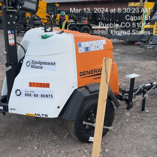 2023 Generac MLT2 Diesel, Flex Switch 120V Input, Powerzone Controller, 
(4) 320W LED Lights, 4kW Generator, 39.9 Gal Fuel Tank, 2" Ball, T3