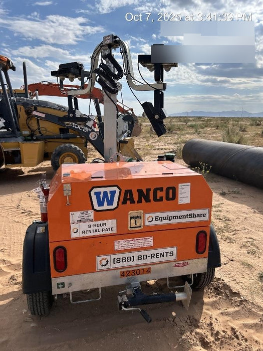 2024 Wanco WLTT-4MM4K Diesel, Deep Sea Controller, Shore Power Plug, Auto Start, (4) 350W LED Floodlights, 4kW Generator, 60 Gal Fuel Tank, 2" Ball, T3