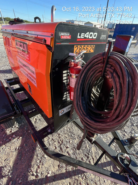 2022 Lincoln Electric LE400 Kubota V1505, Trlr, Cable Rack, Light Kit, ES Decals, T3