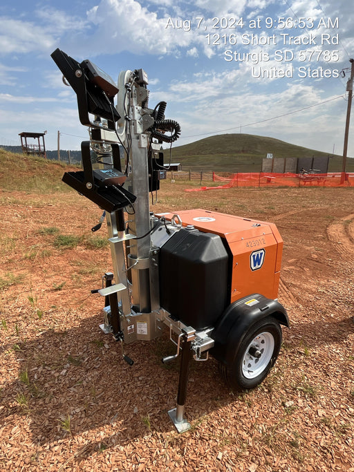 2024 Wanco WLTT-4MM4K Diesel, Deep Sea Controller, Shore Power Plug, Auto Start, (4) 350W LED Floodlights, 4kW Generator, 60 Gal Fuel Tank, 2" Ball, T3