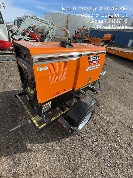 2023 Lincoln Electric LE400 Kubota V1505, Trlr, Cable Rack, Light Kit, ES Decals, T3