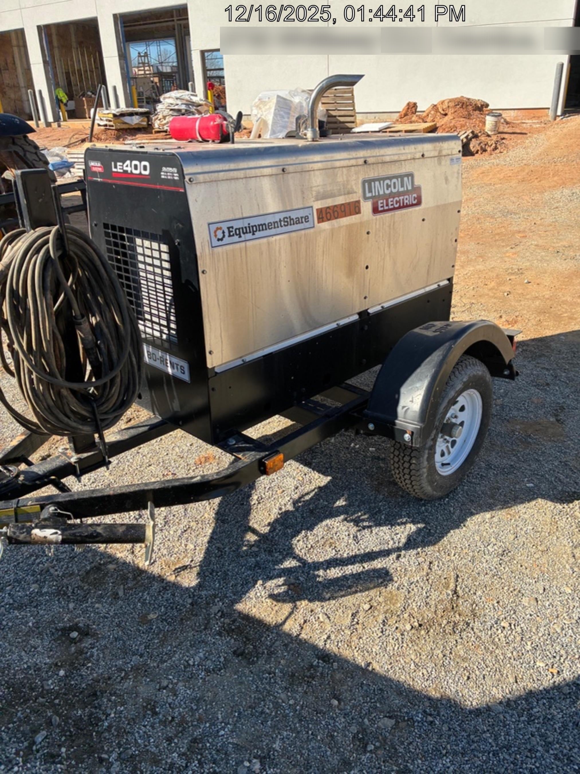 2024 Lincoln Electric LE400 Kubota V1505, Trlr, Cable Rack, Light Kit, ES Decals, T3