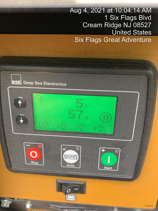 2021 Allmand NLV3GR (4) LED Light Fixture 350W, 23' Vertical Mast, 3kW Prime, Towable, Deep Sea L401, Leveling Jacks, Yanmar T4F 5.8hp