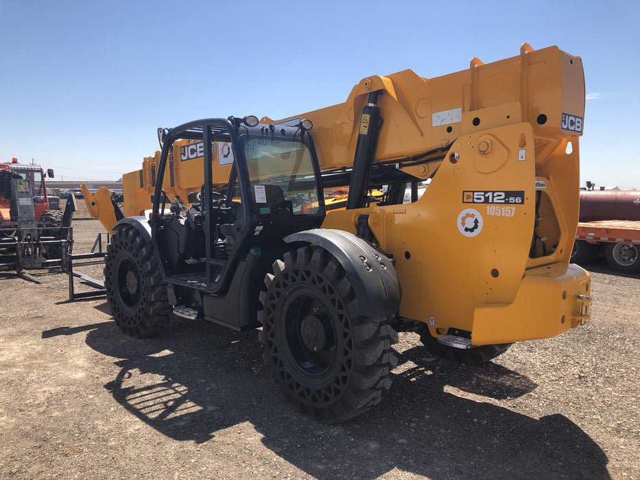 2020 JCB 512-56 Canopy, 74Hp, Solid Tires, Work Lights, Beacon, Aux Hydraulics, Back up Alarm, Lifting Eye, ES Decals