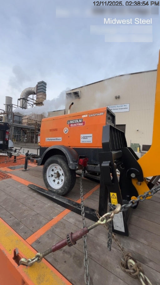 2021 Lincoln Electric Vantage 322 Vantage 322 Ready Pak 3 w/ Decals, ORANGE (includes trailer, cable rack, fender light kit) NO Telematics