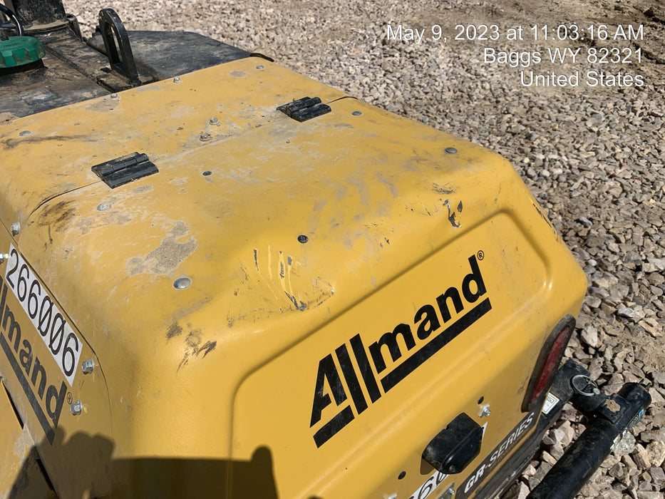 2022 Allmand NLV3GR (4) LED Light Fixture 350W, 23' Vertical Mast, 3kW Prime, Towable, ES Decals, T3