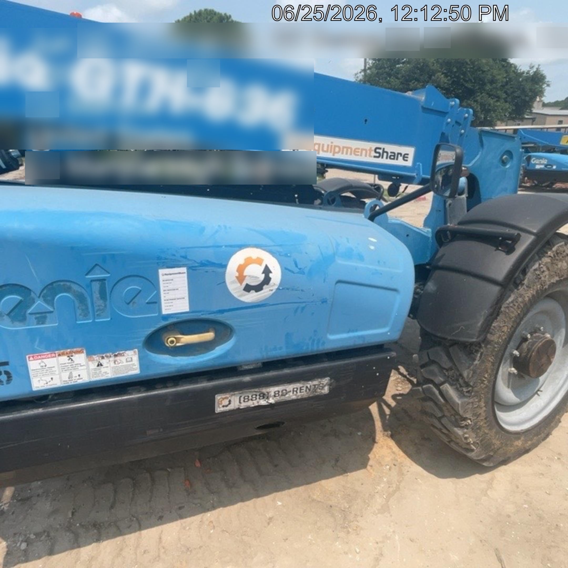 2018 Genie GTH-636 Genie GTH-636 w/Open ROPS, Solid Tires, Work Light/Beacon, 48" Carriage and Forks