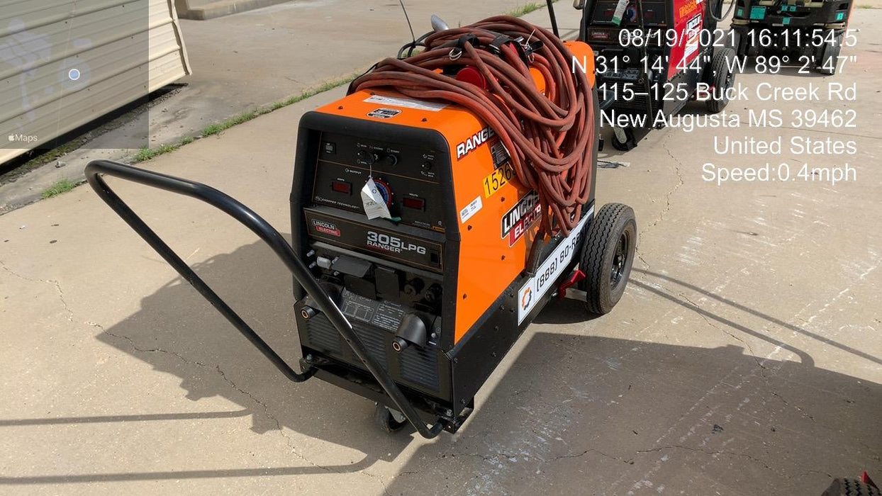 2021 Lincoln Electric Ranger 305 LPG LPG One-Pak (includes undercarriage, tank holder & tank strap) ORANGE