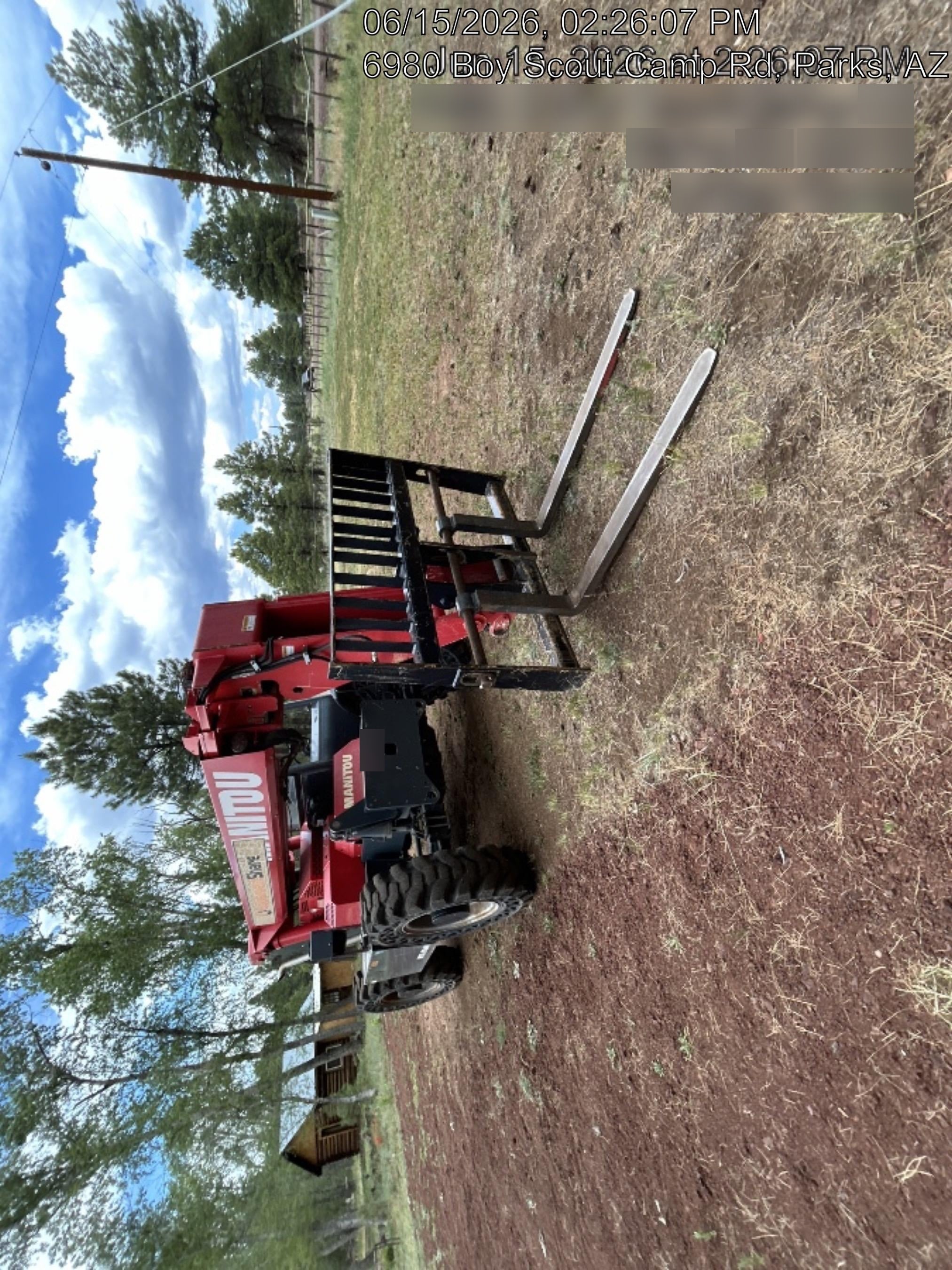2019 Manitou MTA8044 MTA 8044 - 74 HP T4, Canopy, Worklights/Strobe, Beacon, 66" Carriage, 48" Forks, Solid Tires, Lift Hook, Aux Hydraulics