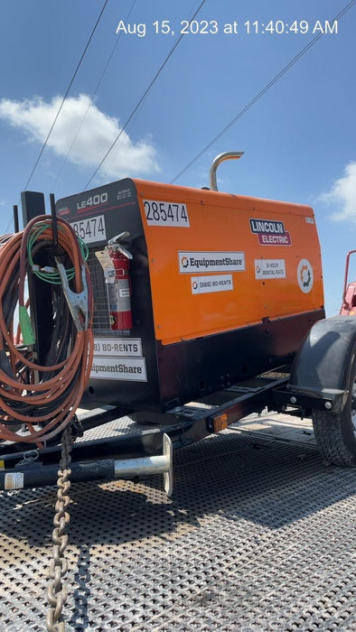 2022 Lincoln Electric LE400 Kubota V1505, Trlr, Cable Rack, Light Kit, ES Decals, T3