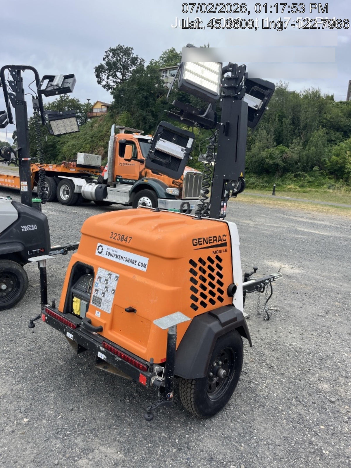 2023 Generac MLT2 Diesel, Flex Switch 120V Input, Powerzone Controller, (4) 320W LED Lights, 4kW Generator, 39.9 Gal Fuel Tank, 2" Ball, T3