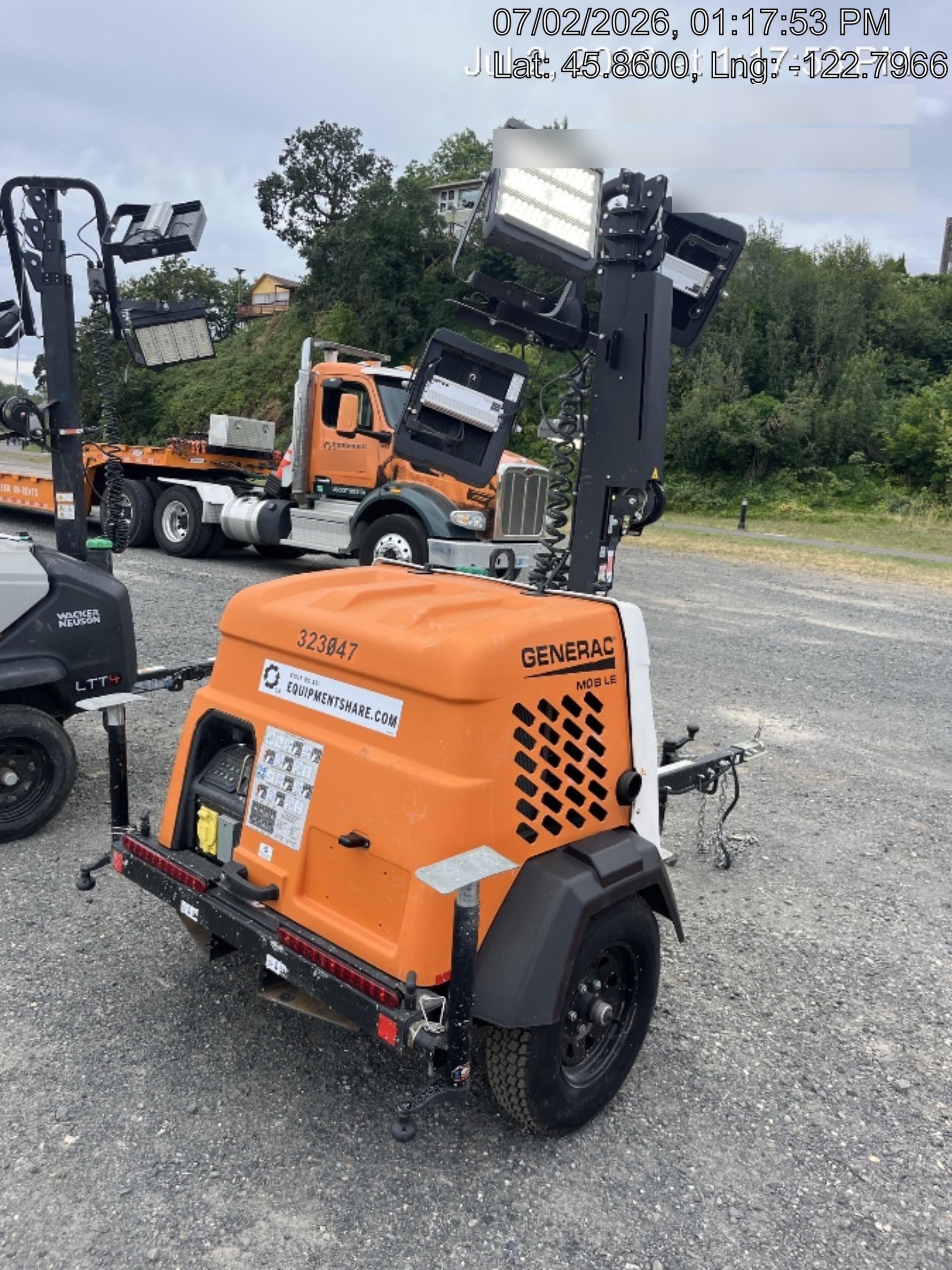 2023 Generac MLT2 Diesel, Flex Switch 120V Input, Powerzone Controller, (4) 320W LED Lights, 4kW Generator, 39.9 Gal Fuel Tank, 2" Ball, T3