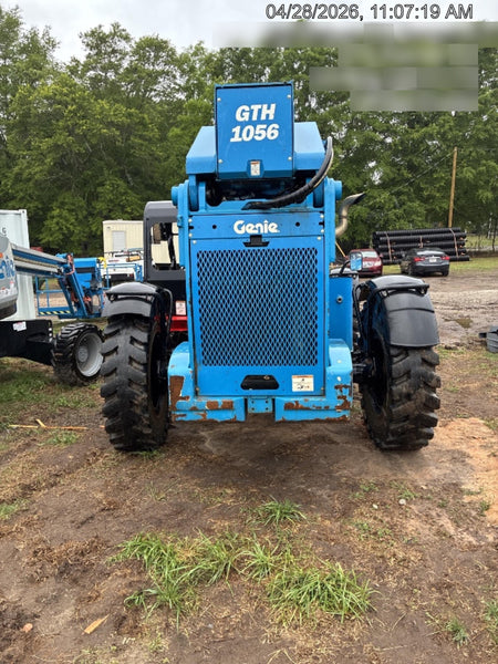 2019 Genie GTH-1056 Canopy, Solid RT Tires, LED Work Lights, Beacon 60" QA Carriage, 60" Forks