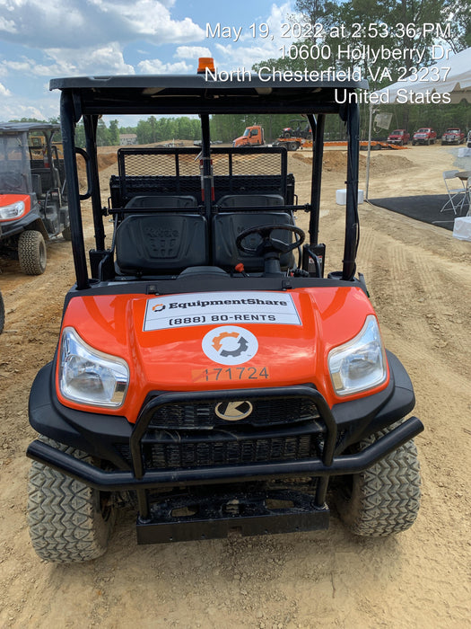 2021 Kubota RTV-X1140W-H Plastic Canopy, Windshield Acrylic Clear, LED Strobe Light, Wire Harness Kit, Back up Alarm