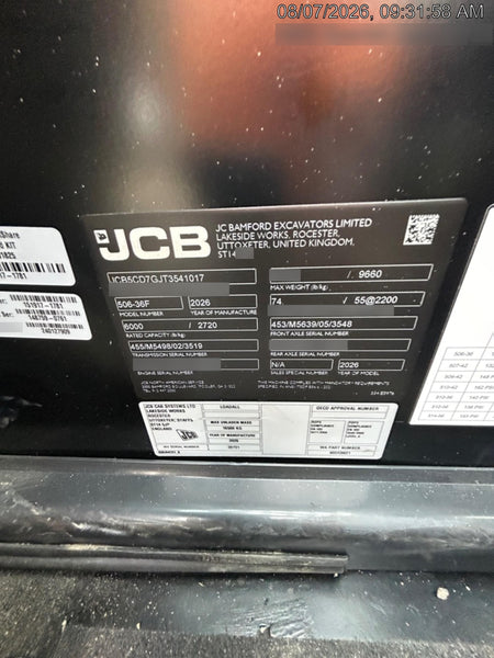 2026 JCB 506-36