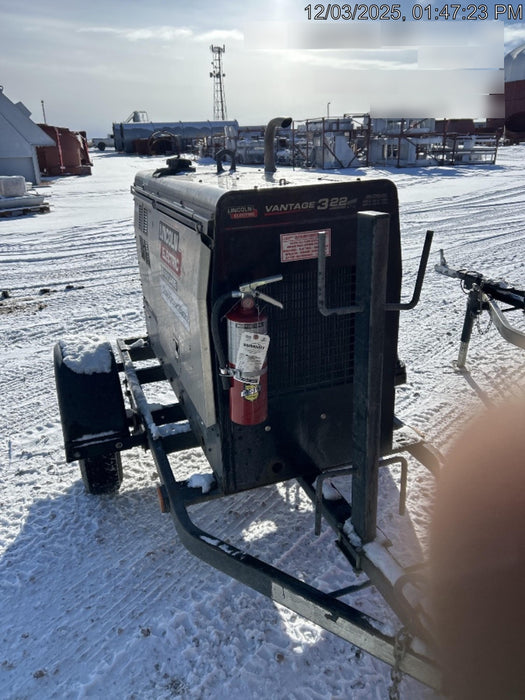 2019 Lincoln Electric Vantage 322 Ready-Pak 3, Two Wheel Trailer, Fender and Light Kit, Cable Rack