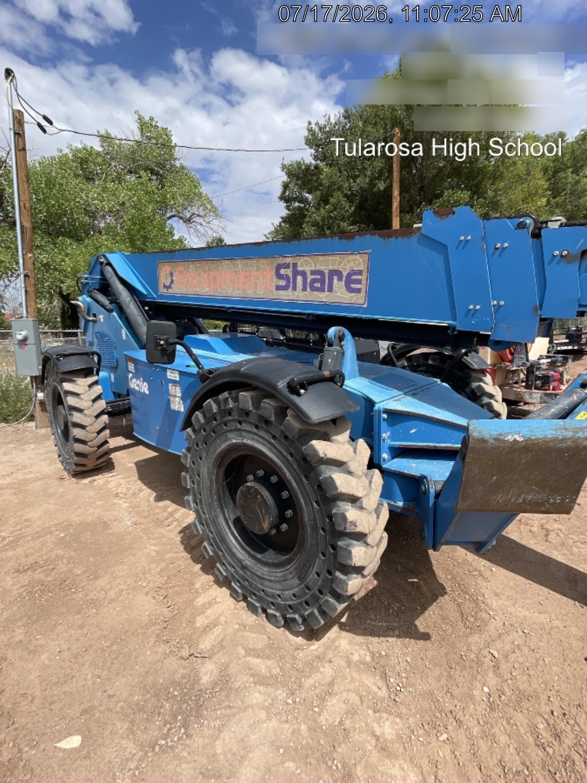 2018 Genie GTH-1056 Genie GTH-1056 w/ROPS, Work Lights, Solid Tires, RH Cab Mesh, Beacon, 60" Carriage and Forks