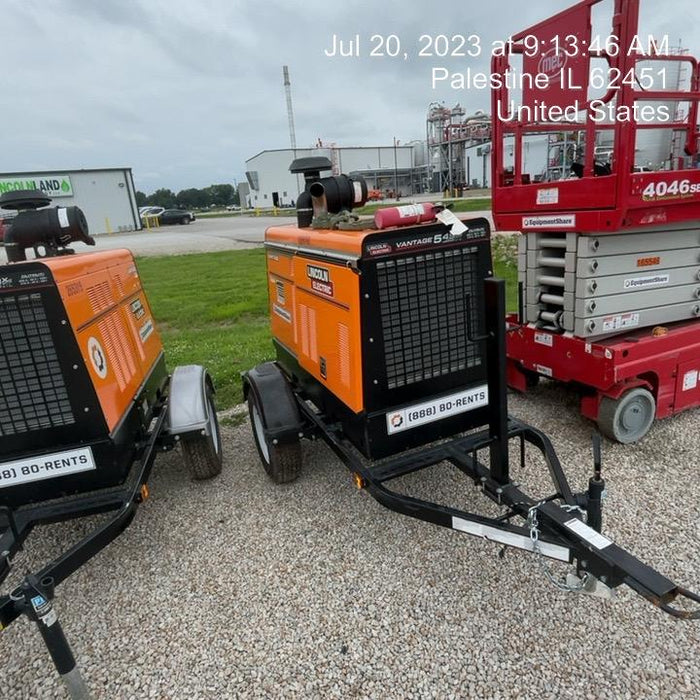 2021 Lincoln Electric Vantage 549X Ready Pak 3, ORANGE (includes trailer, cable rack, fender light kit)