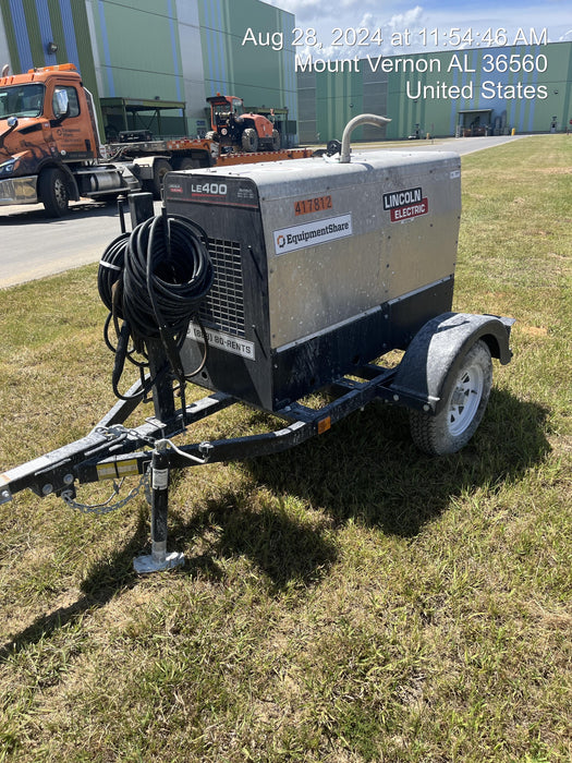 2024 Lincoln Electric LE400 Kubota V1505, Trlr, Cable Rack, Light Kit, ES Decals, T3