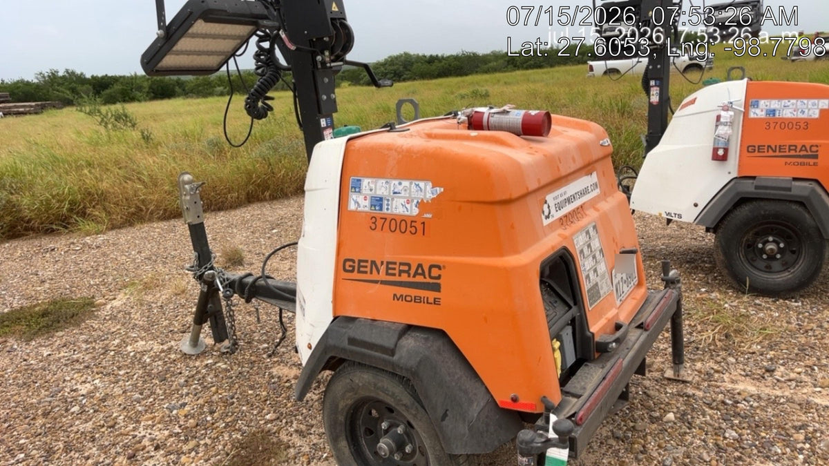 2023 Generac MLT2 Diesel, Flex Switch 120V Input, Powerzone Controller, 
(4) 320W LED Lights, 4kW Generator, 39.9 Gal Fuel Tank, 2" Ball, T3