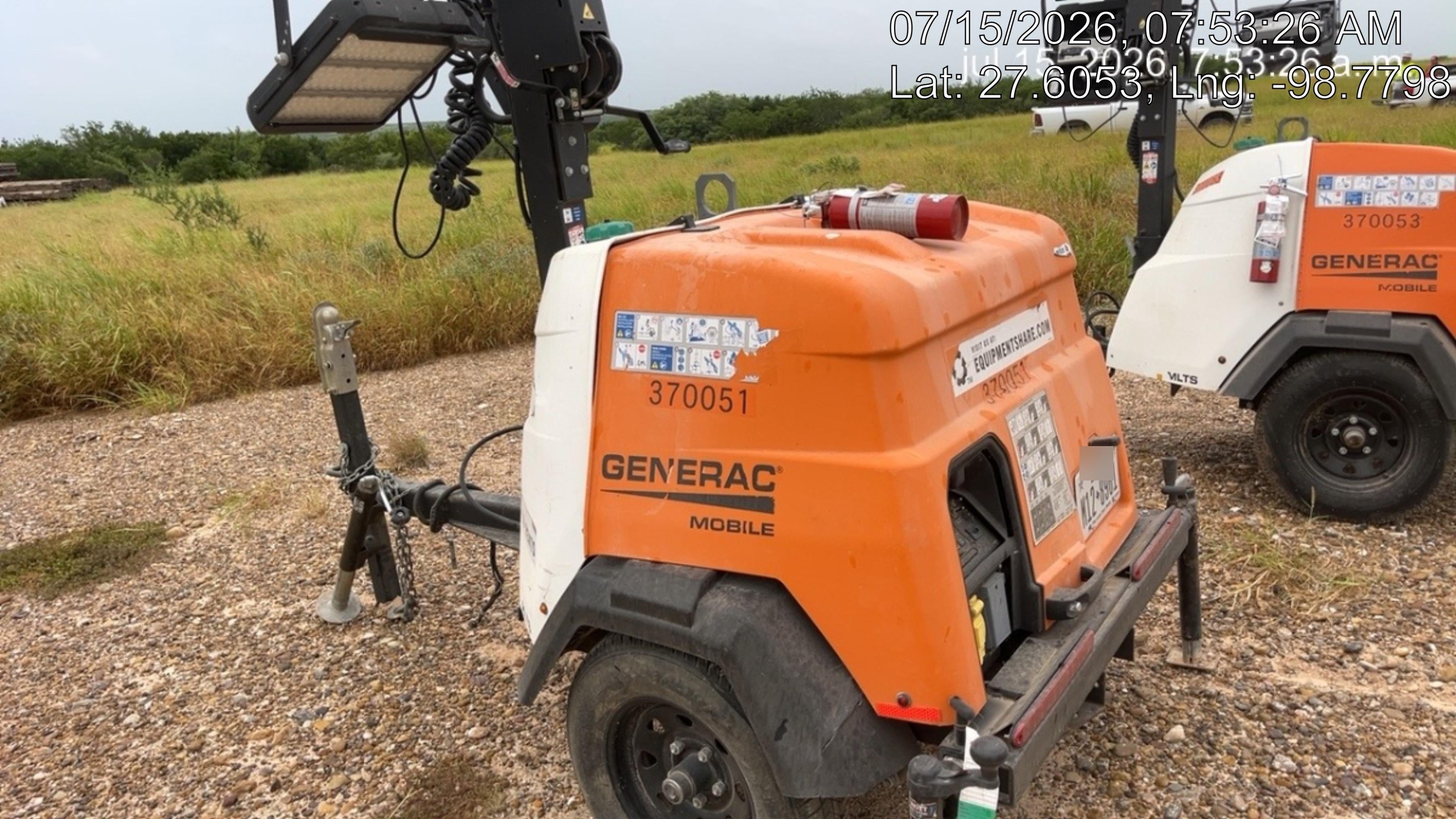 2023 Generac MLT2 Diesel, Flex Switch 120V Input, Powerzone Controller, 
(4) 320W LED Lights, 4kW Generator, 39.9 Gal Fuel Tank, 2" Ball, T3