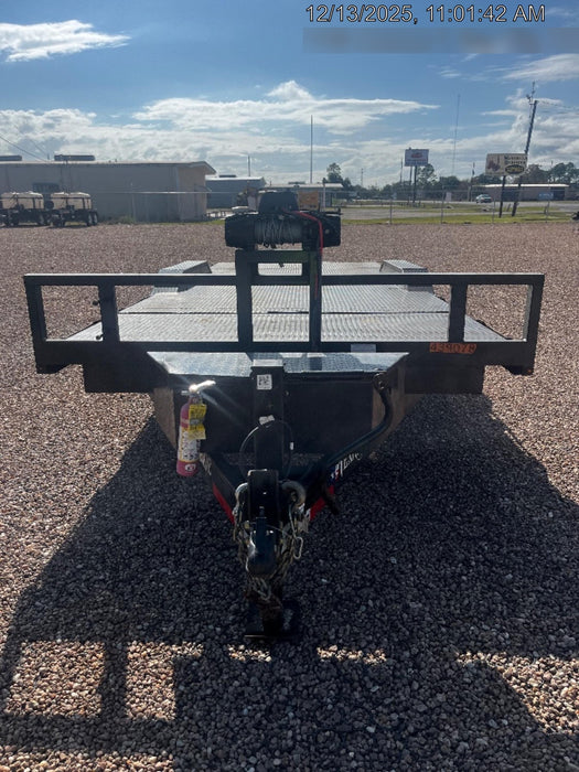 2024 TEXAS PRIDE TRAILERS 21' Lowboy Gravity Tilt Bed 14K Bumper Pull Trailer