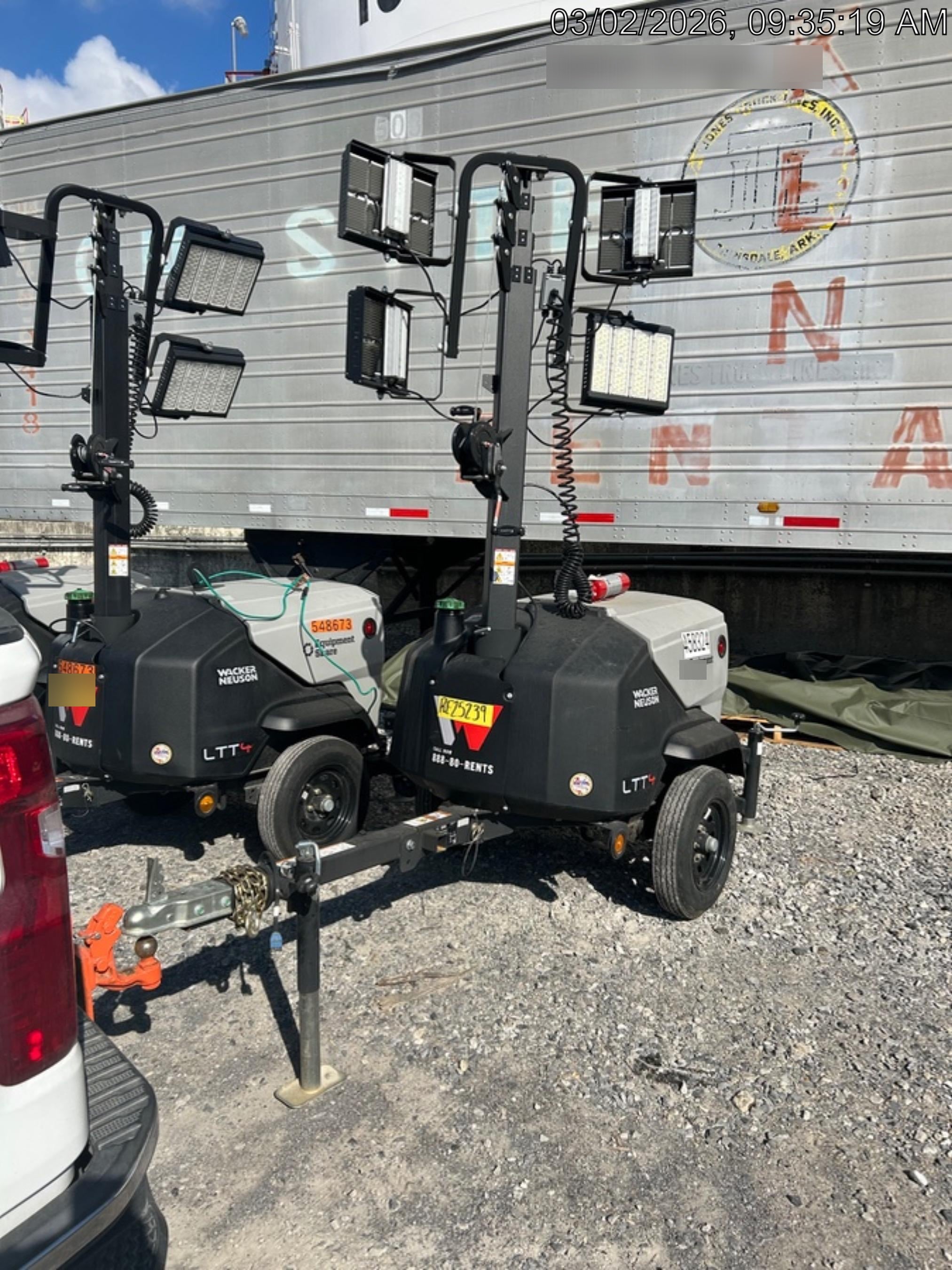 2024 Wacker Neuson LTT4 Diesel, Kohler KDW702, Deep Sea Controller, Auto Start, LED 320W, Bypass Outlet, T3