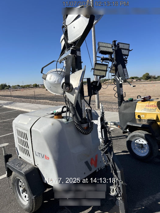 2019 Wacker Neuson LTV6L-MH Wacker Neuson LTV6L Mobile Light Tower w/Fuel Level Sensor Installed