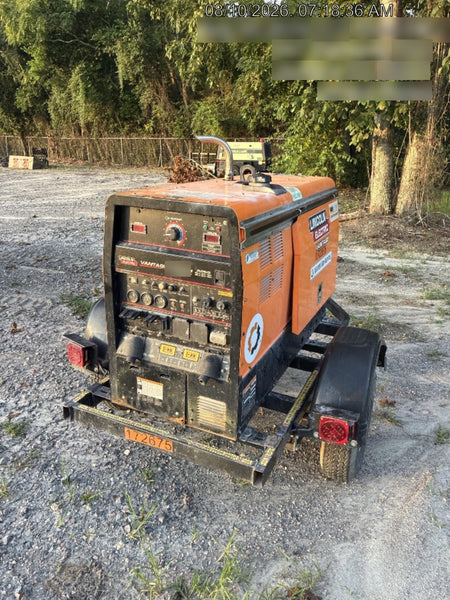 2021 Lincoln Electric Vantage 322 Vantage 322 Ready Pak 3 w/ Decals, ORANGE (includes trailer, cable rack, fender light kit) NO Telematics
