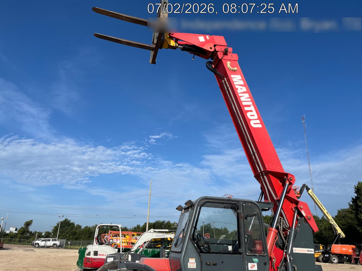 2018 Manitou 12042 Manitou MTA 12042 w/Cab/Heat/AC, Work Lights/Strobe, Aux Hyd, Solid Tires, Lift Hook, 66" Carriage, 72" Forks
