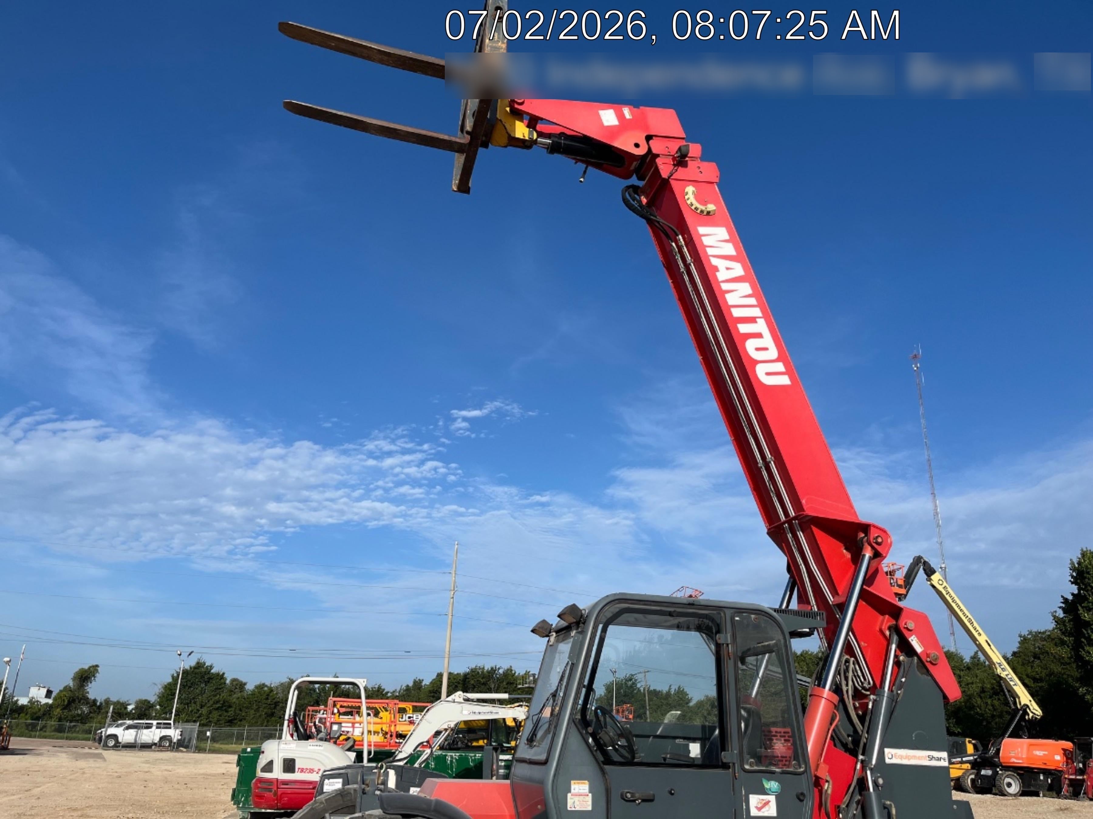 2018 Manitou 12042 Manitou MTA 12042 w/Cab/Heat/AC, Work Lights/Strobe, Aux Hyd, Solid Tires, Lift Hook, 66" Carriage, 72" Forks