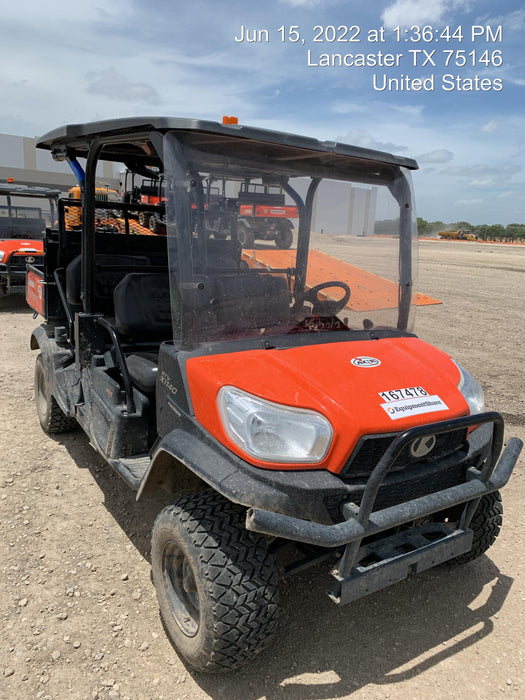 2021 Kubota RTV-X1140W-H Plastic Canopy, Windshield Acrylic Clear, LED Strobe Light, Wire Harness Kit, Back up Alarm