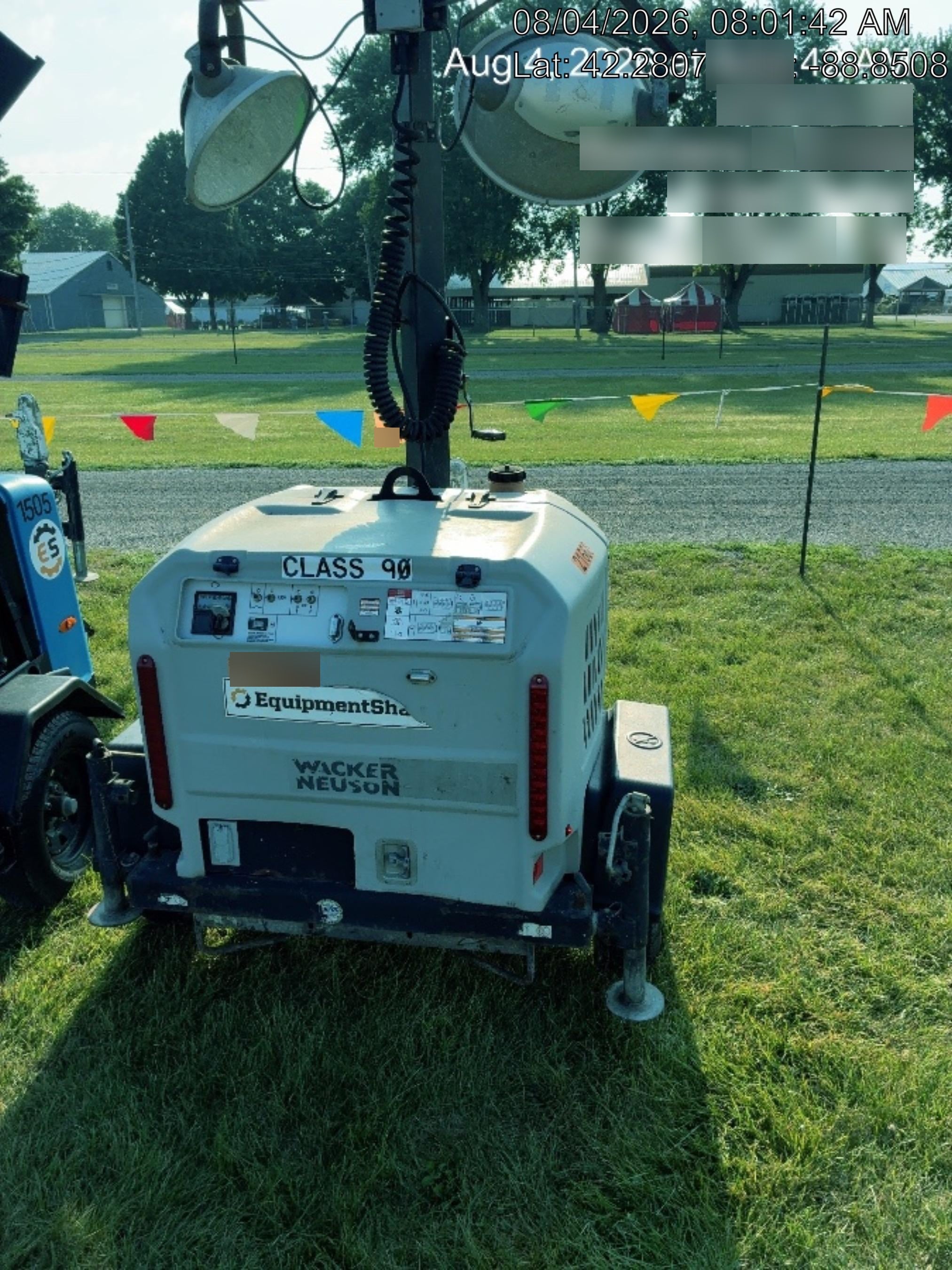2019 Wacker Neuson LTV6L-MH Wacker Neuson LTV6L Mobile Light Tower w/Fuel Level Sensor Installed