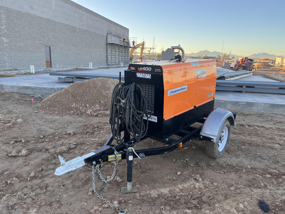 2022 Lincoln Electric LE400 Kubota V1505, Trlr, Cable Rack, Light Kit, ES Decals, T3