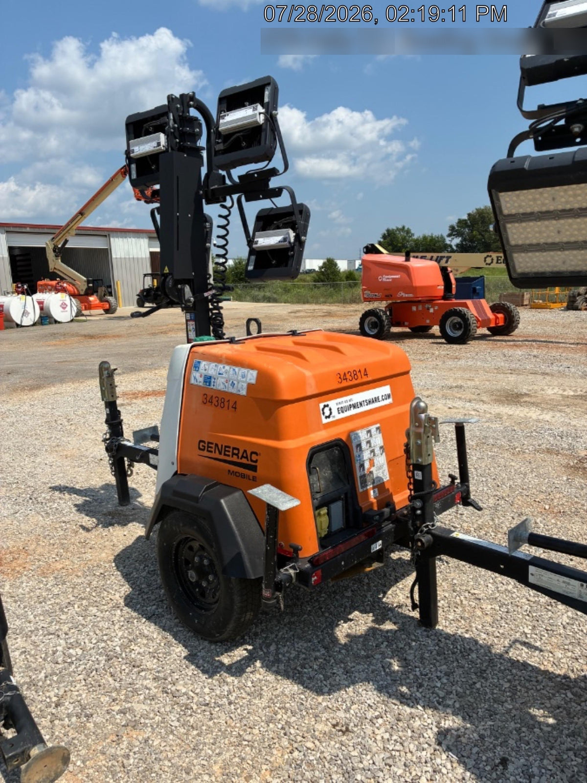 2023 Generac MLT2 Diesel, Flex Switch 120V Input, Powerzone Controller, (4) 320W LED Lights, 4kW Generator, 39.9 Gal Fuel Tank, 2" Ball, T3
