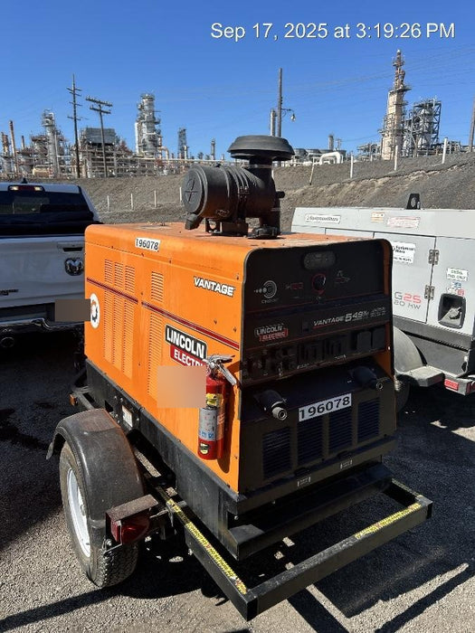 2021 Lincoln Electric Vantage 549X Ready Pak 3, ORANGE (includes trailer, cable rack, fender light kit)