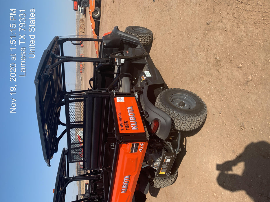 2020 Kubota RTV-X1140W-H Canopy, 4-Seater, Diesel, Windshield Acrylic Clear, LED Strobe, Backup Alarm