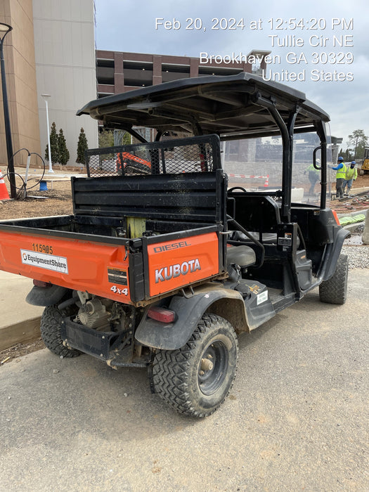 2020 Kubota RTV-X1140W-H 4WD, LED Strobe, Windshield Acrylic Clear, Plastic Canopy, Wire Harness Kit, Backup Alarm