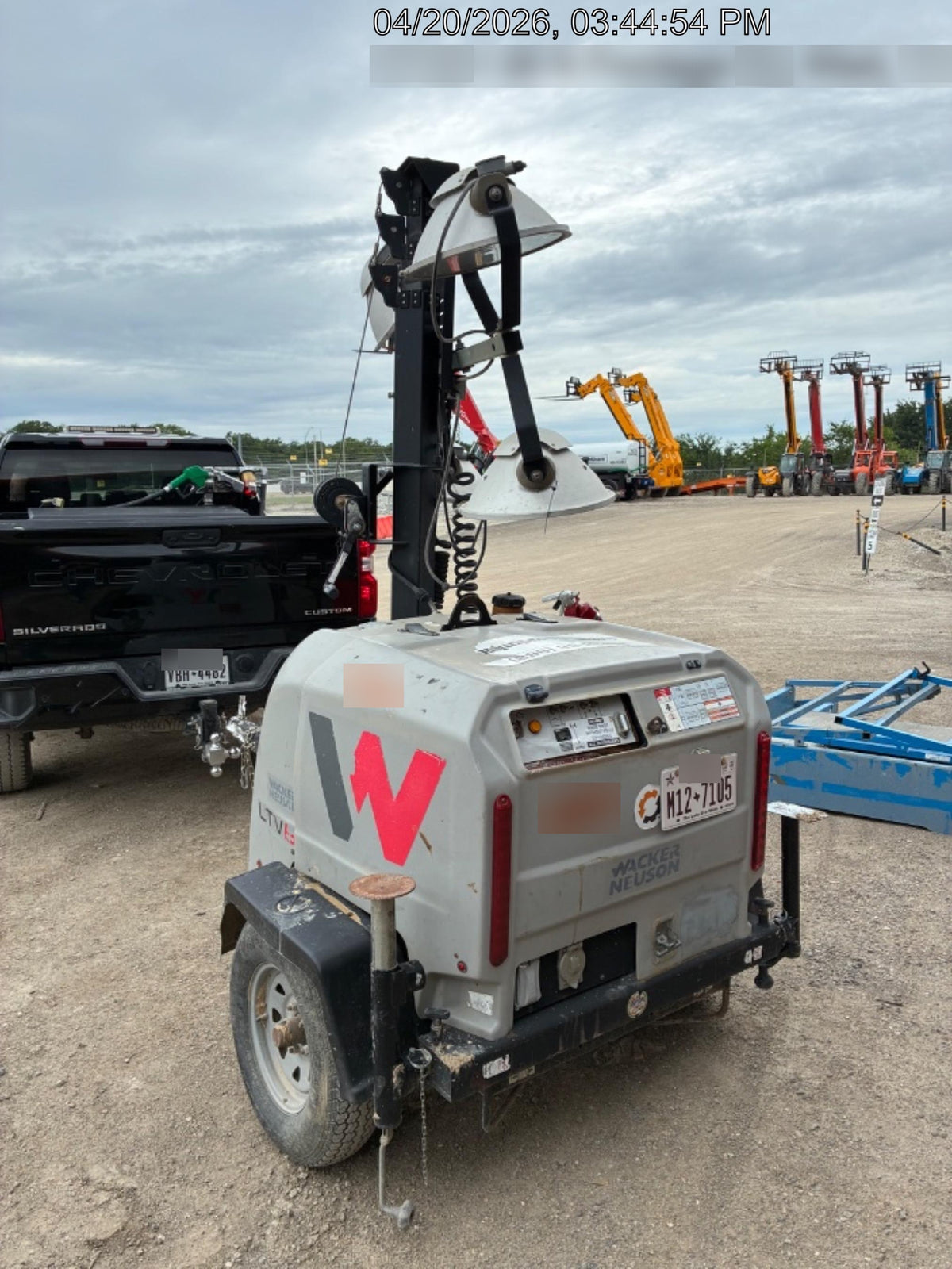 2018 Wacker Neuson LTV6K-MH Wacker Neuson LTV6K Towable Light Tower