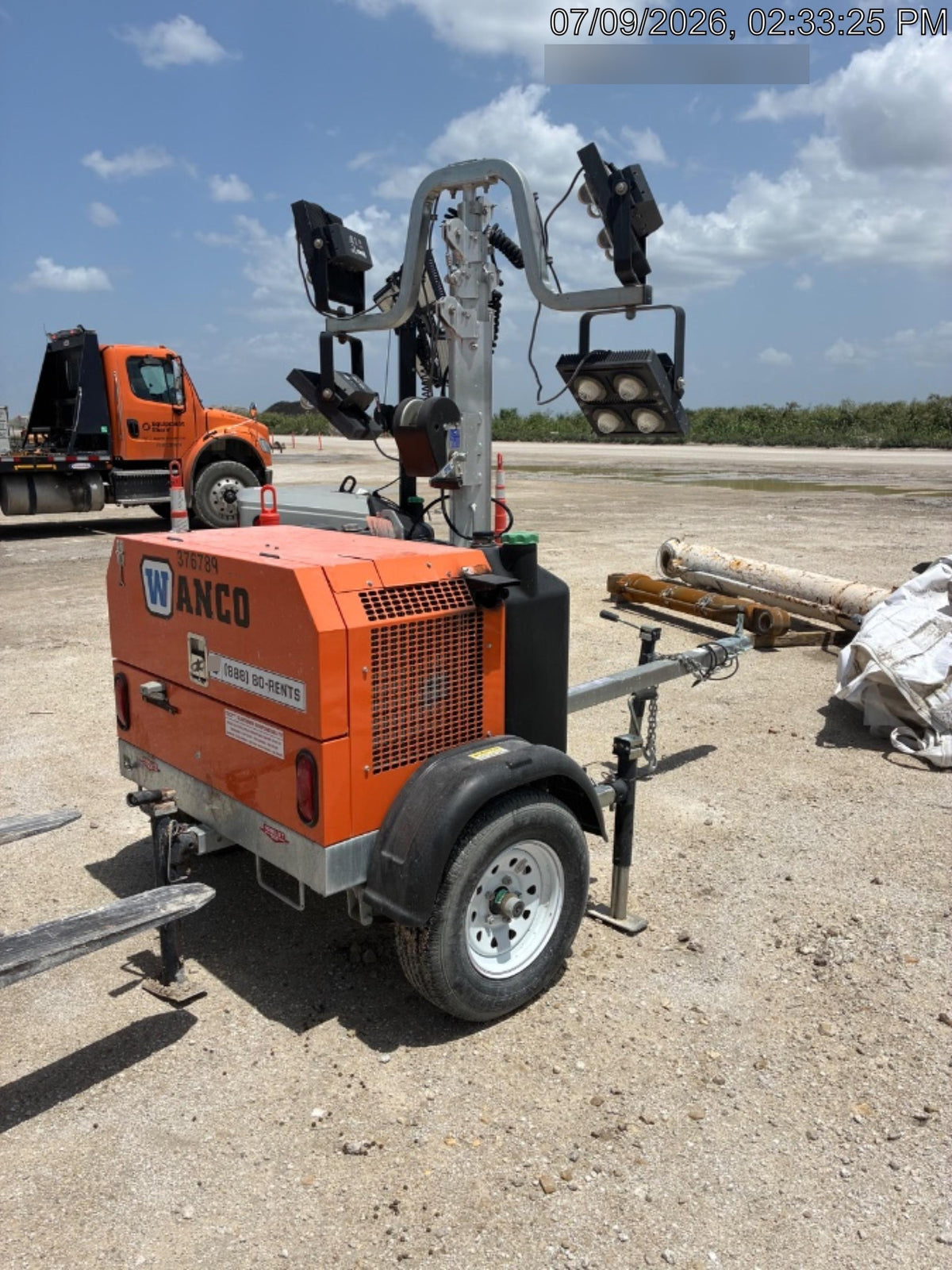 2023 Wanco WLTT-4MM4K Diesel, Deep Sea Controller, Shore Power Plug, Auto Start, (4) 350W LED Floodlights, 4kW Generator, 60 Gal Fuel Tank, 2" Ball, T3