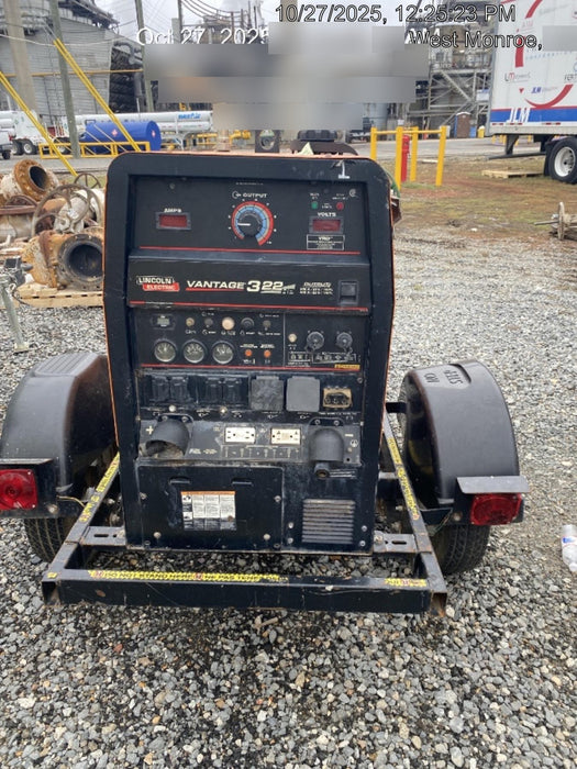 2021 Lincoln Electric Vantage 322 Vantage 322 Ready Pak 3 w/ Telematics & Decals, ORANGE (includes trailer, cable rack, fender light kit)