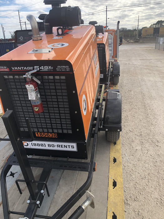 2021 Lincoln Electric Vantage 549X Ready Pak 3, ORANGE (includes trailer, cable rack, fender light kit)