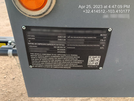 2022 ATLAS COPCO XAS188 CWK